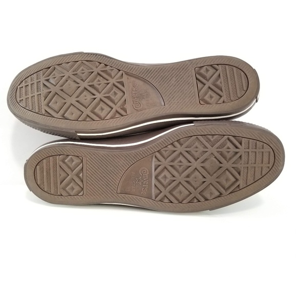 Converse All Star Sneakers Brown Leather Low Tops - Picture 11 of 12